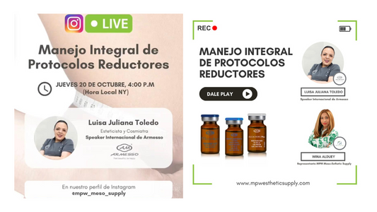 Invitación- Manejo Integral de Protocolos Reductores Octubre 20, 2022 - Instagram Live!
