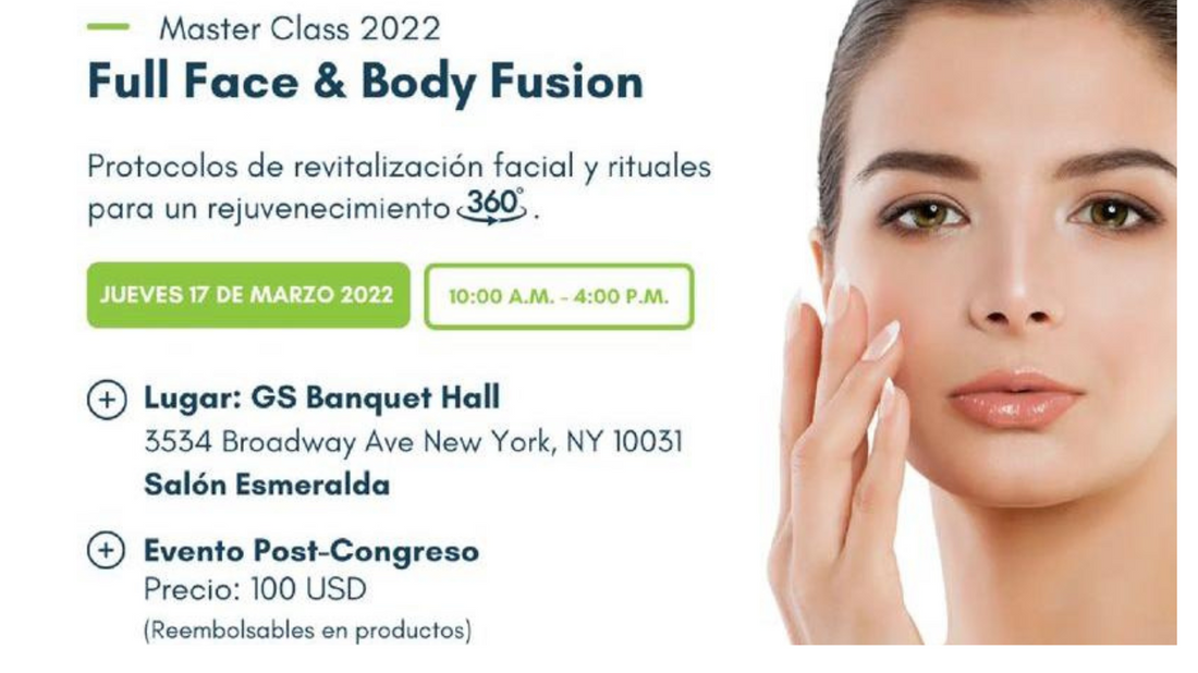 Invitación- Master Class 2022: Full Face & Body Fusion Post Congress event