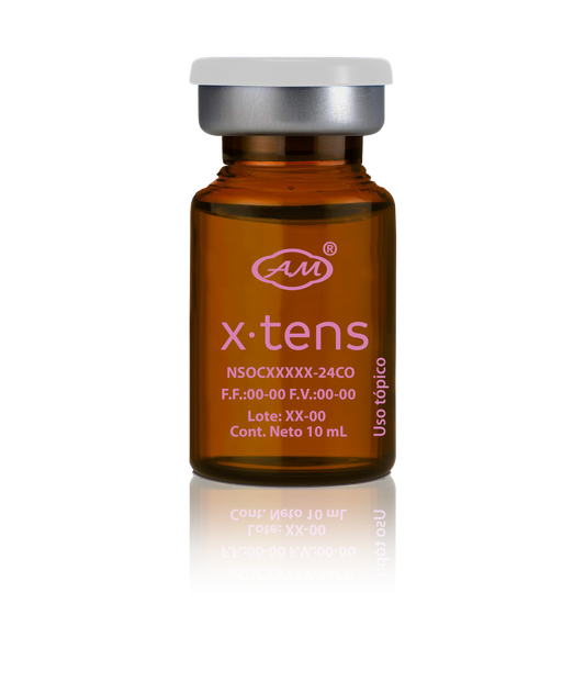 X-tens impruve the appearance of skin and muscle tone giving a tigher look. Helps regenerate muscle mass condition.   // Mejora la apariencia de la piel y los mĂșsculos dando un aspecto mĂĄs firme . Ayuda a regenerar la masa muscular. Funciona como constituyente de proteinas musculares y estimulante del anabolismo.